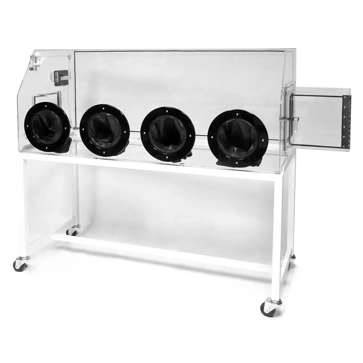 4 port glove box with t box