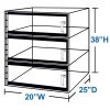 3 Door Waffle Pack Desiccator Cabinet