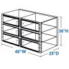 6 Door Waffle Pack Storage Desiccator