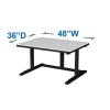 Workstation 48 inches wide x 36 inches deep