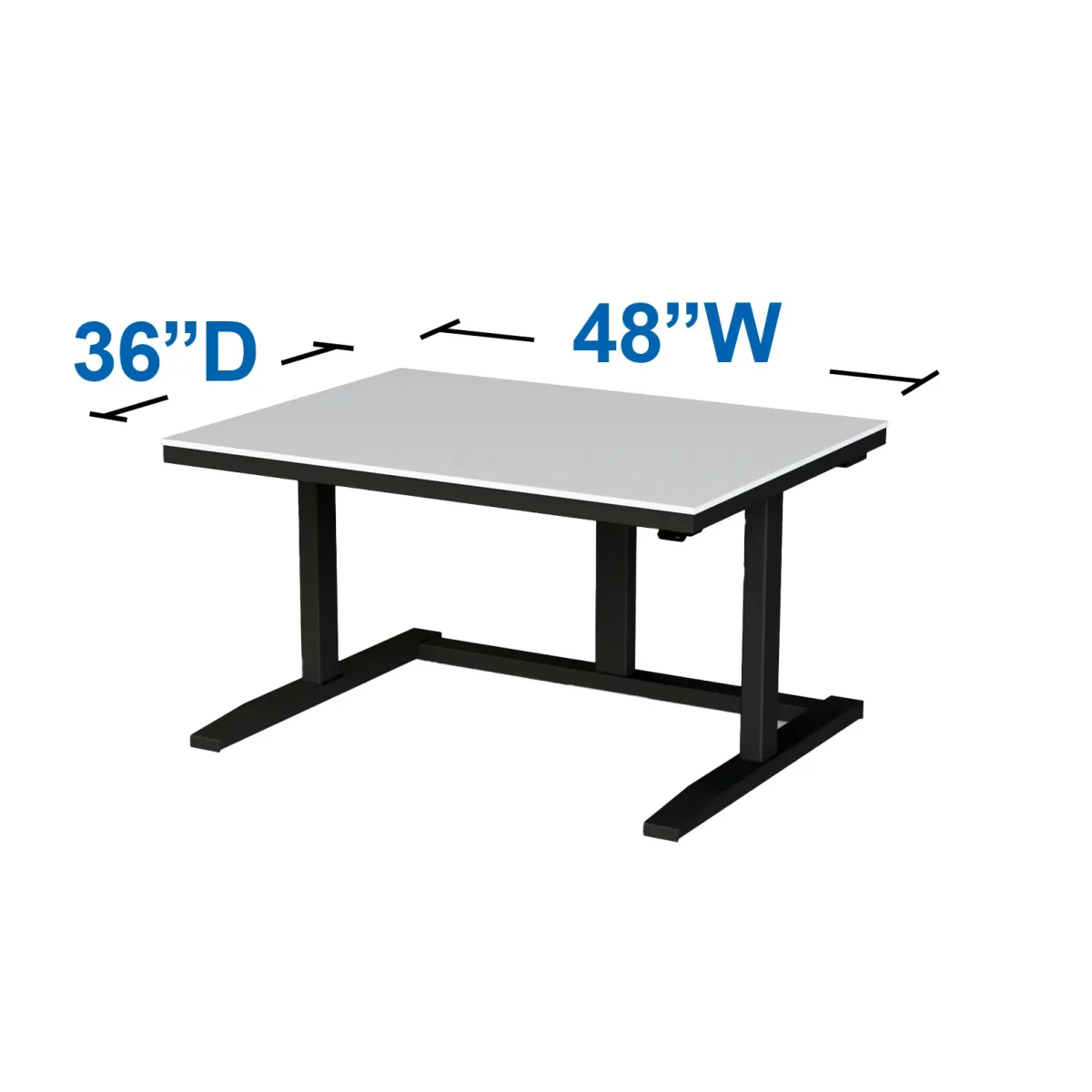 Workstation 48 inches wide x 36 inches deep
