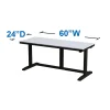 Workstation 60-inches wide x 24-inches deep Workstation 60 inches wide x 24 inches deep