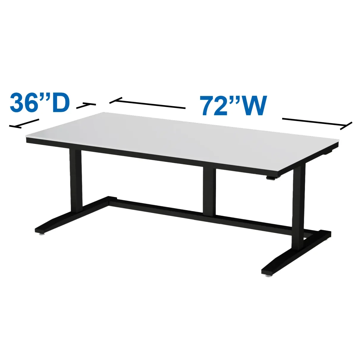 Workstation 72-inches wide x 36-inches deep Workstation 72 inches wide x 36 inches deep